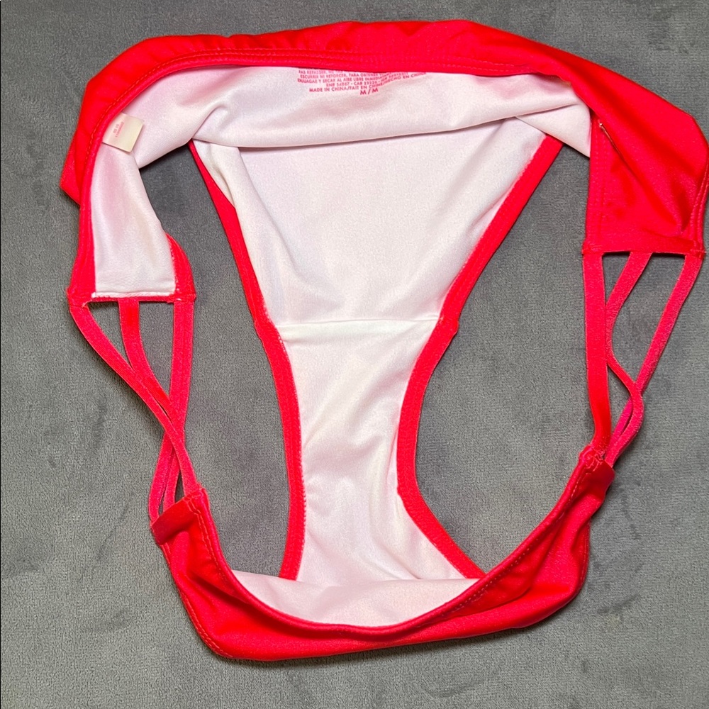 Victoria's Secret Hot Pink The Push-up Beach Bandeau and Knockout Bikini 34C / M - Picture 12 of 13